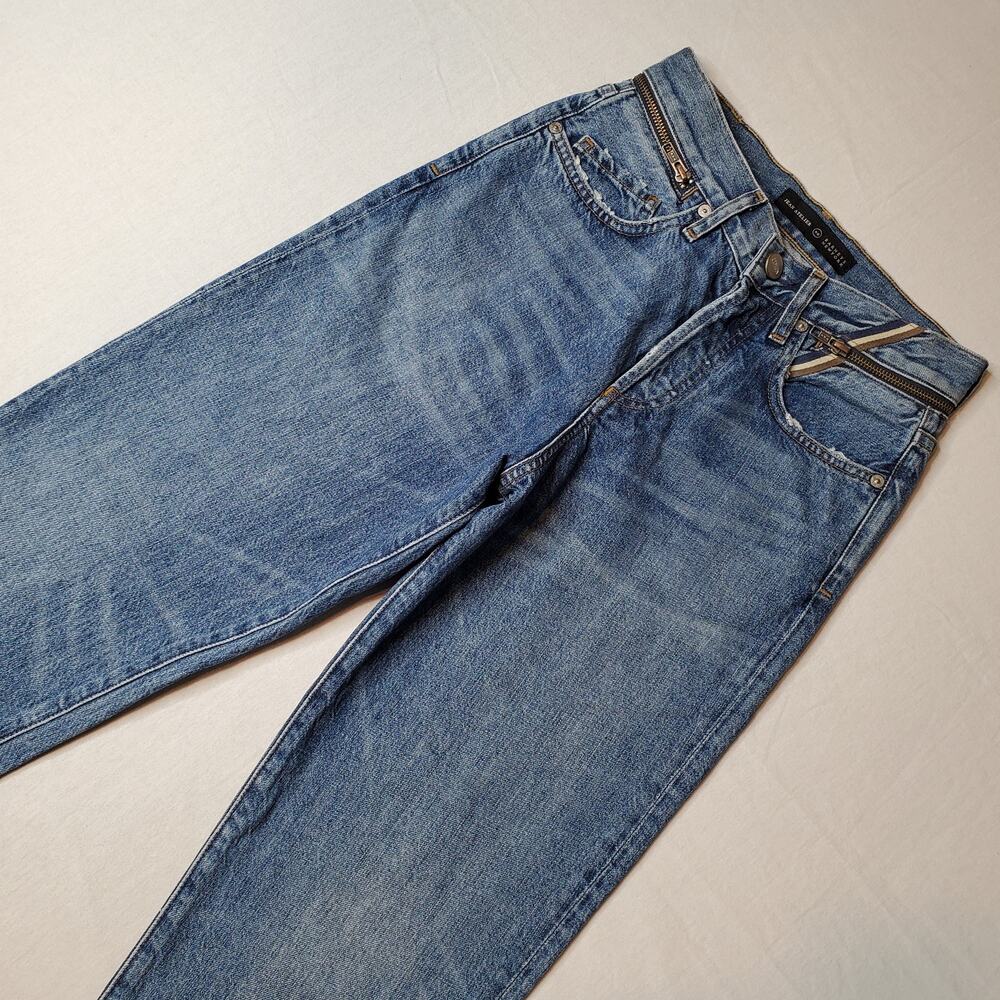 Jean Atelier x Barneys NY Women's Size 24 NWT High Waist Straight Jeans Blue